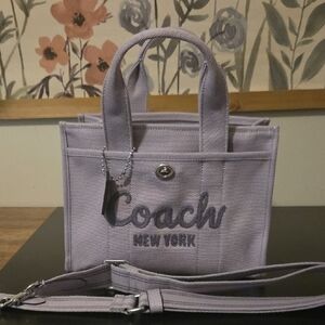 Coach Purple Cargo Tote 26 Bag with Detachable Strap